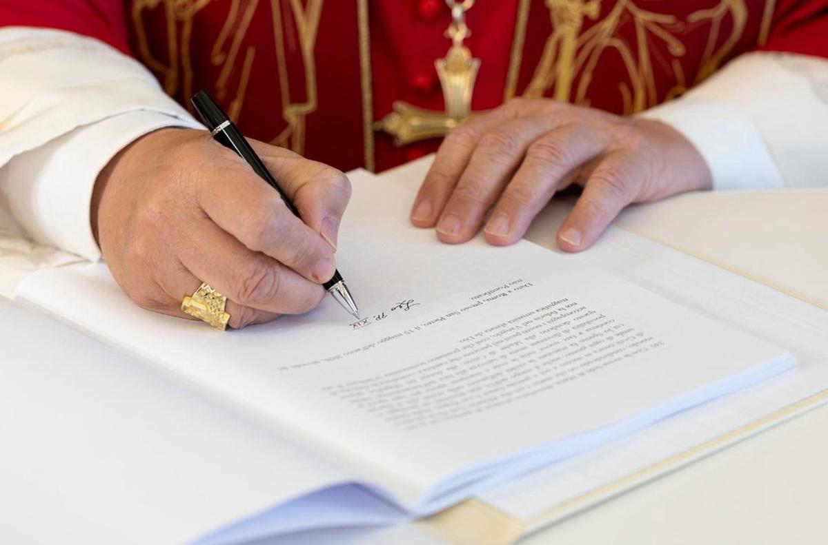 Fue firmada por el Sumo Pontífice el pasado 15 de mayo.