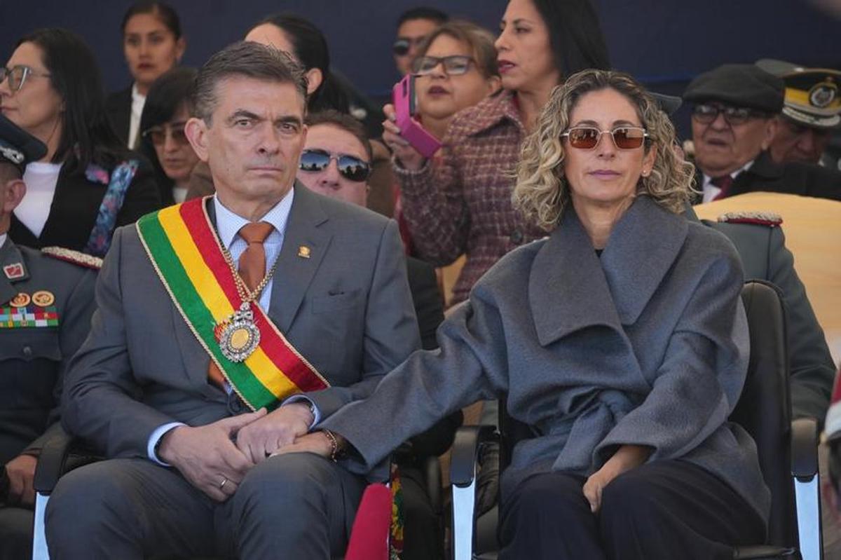 Rodrigo Paz con su esposa María Elena Urquidi.