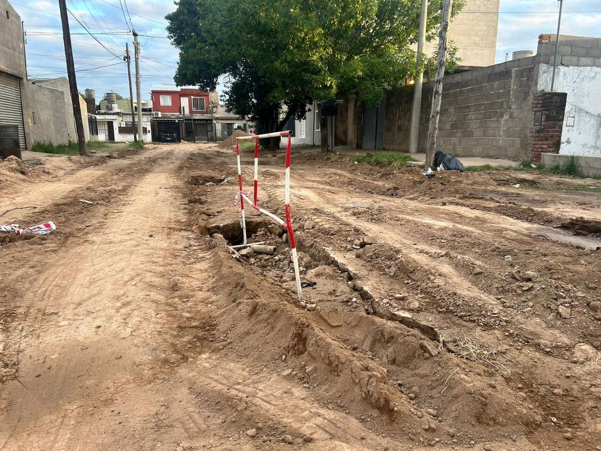 Así están las calles en barrio Liceo 3° sección. (Foto: Lucía González/Cadena 3)