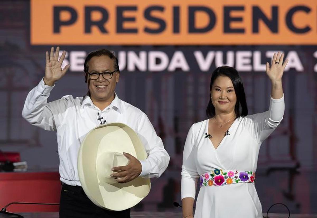 Roberto Sánchez y Keiko Fujimori.