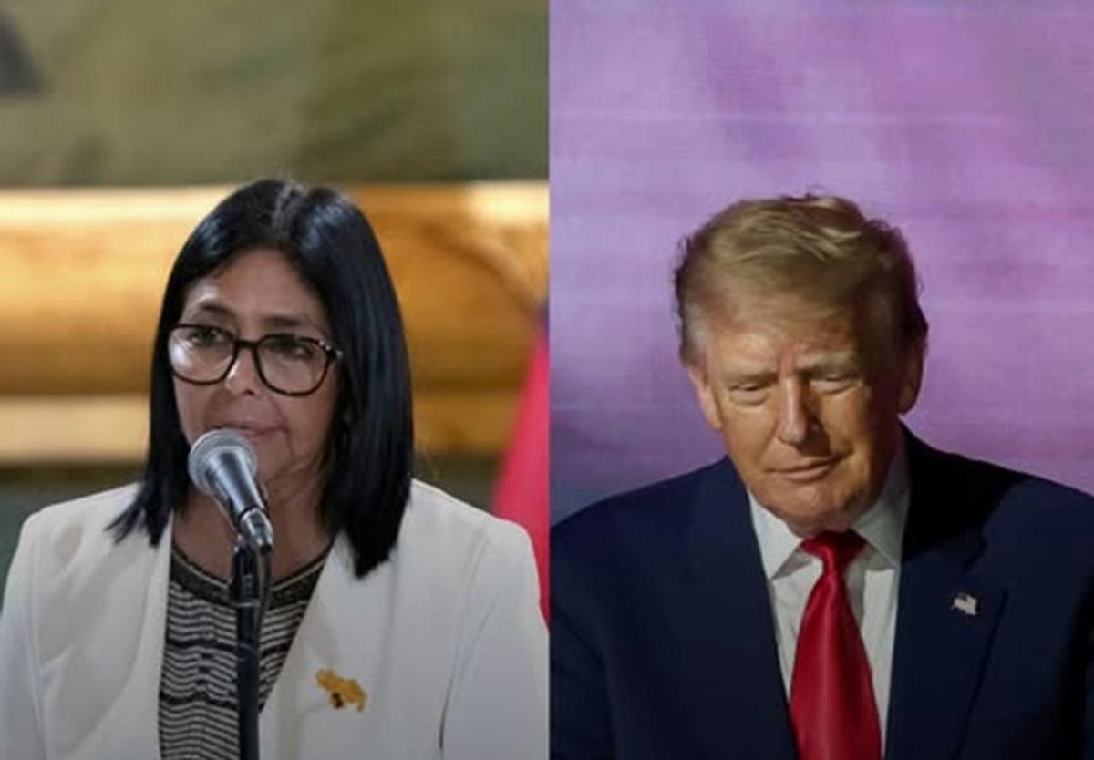 Trump se reunirá con Delcy Rodríguez. Foto Redes Agencia NA.