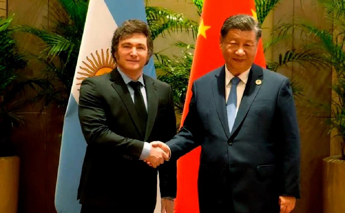 FOTO: El presidente Milei se reunió con su par de China, Xi Jinping. (NA/Presidencia)