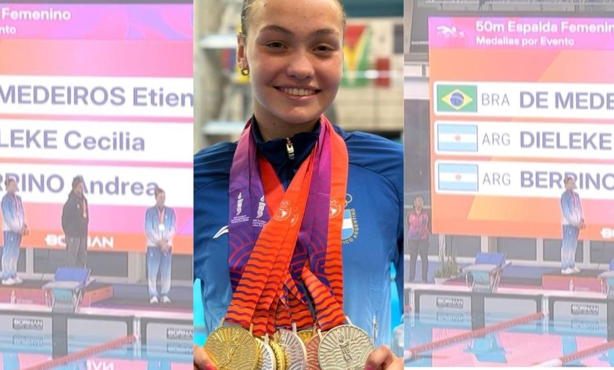 Cecilia Dieleke, la más ganadora en Argentina hasta el momento en los Suramericanos.