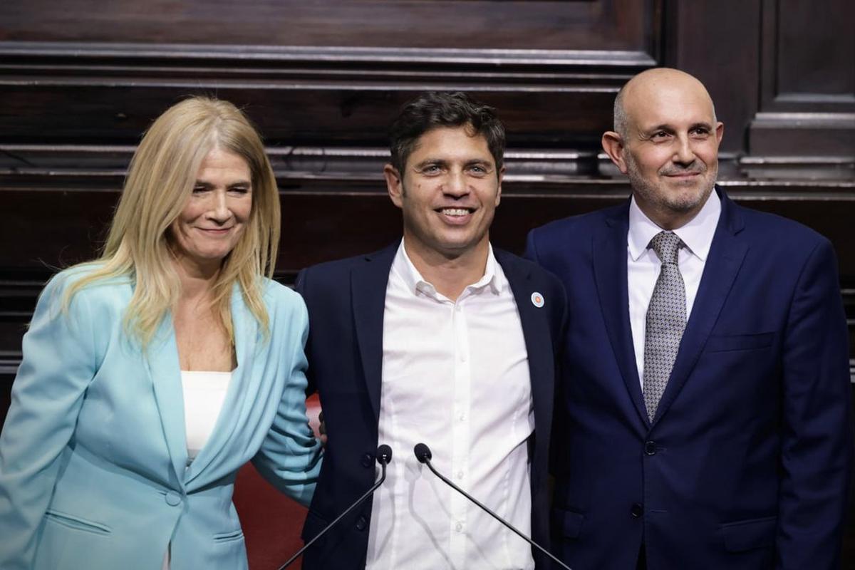 Kicillof y Alexis Guerrera estuvieron en la reunión.