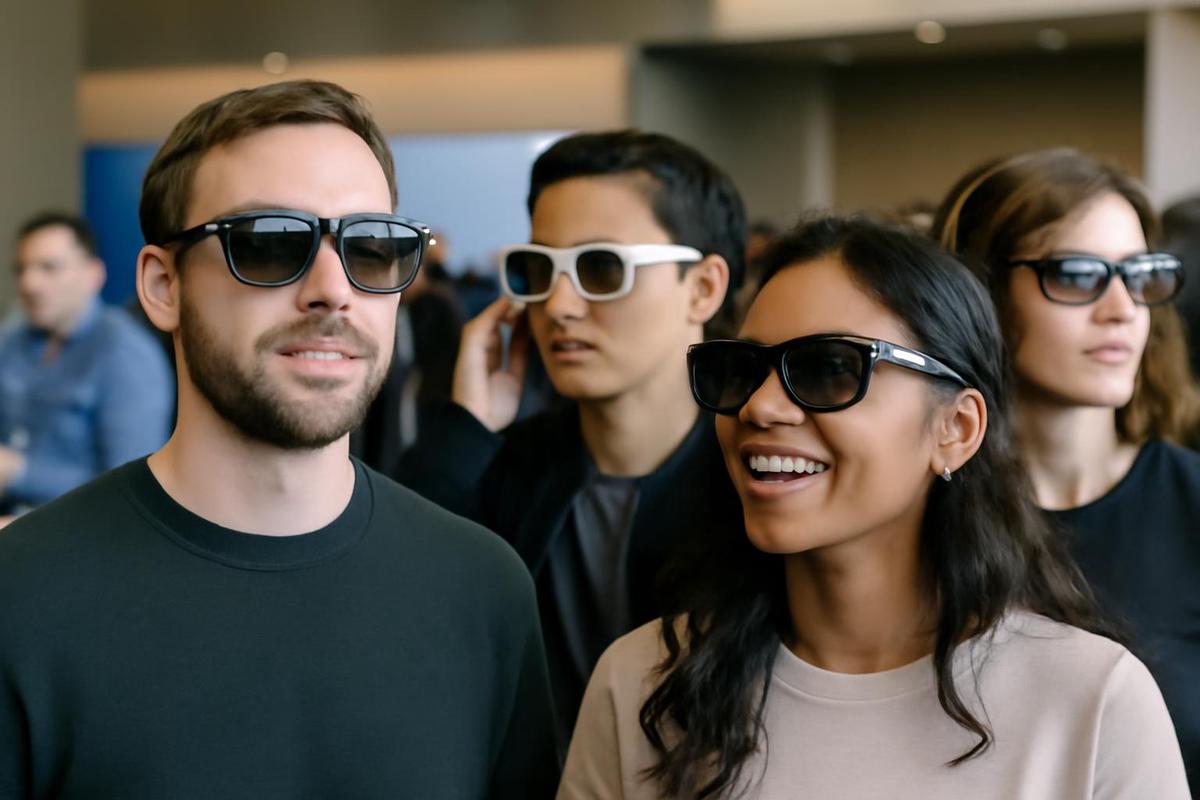 Gafas inteligentes de Meta en el evento Connect 2026