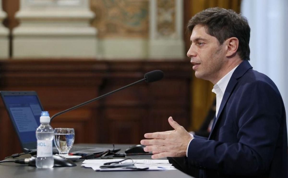 Axel Kicillof y una dura carta contra el gobierno de Milei. (Foto: NA/archivo).