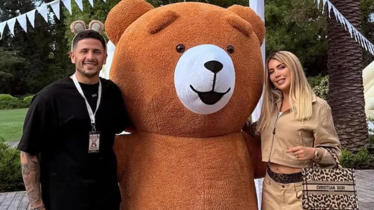 Martín Migueles y Wanda Nara. Foto: Agencia NA (redes sociales).