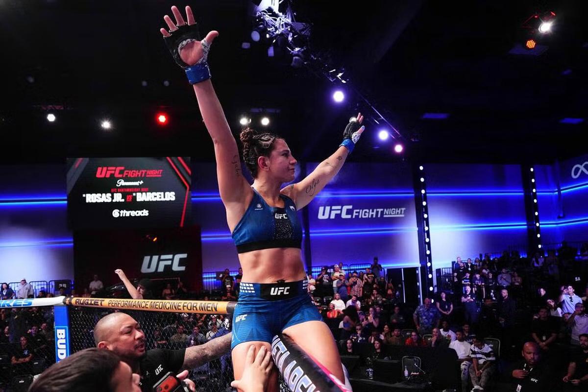 Gran triunfo de Ailín Pérez en UFC Vegas 121.