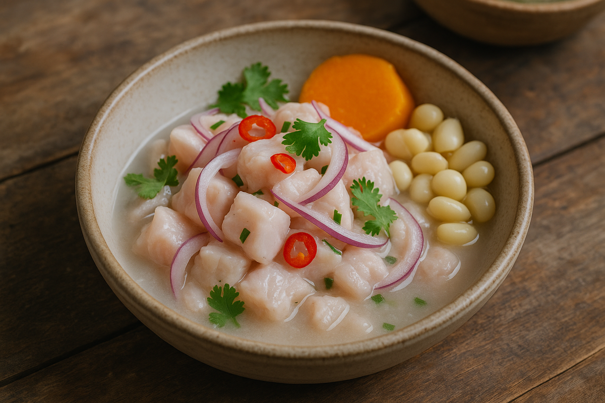 Ceviche peruano clásico: frescura y tradición en un solo plato