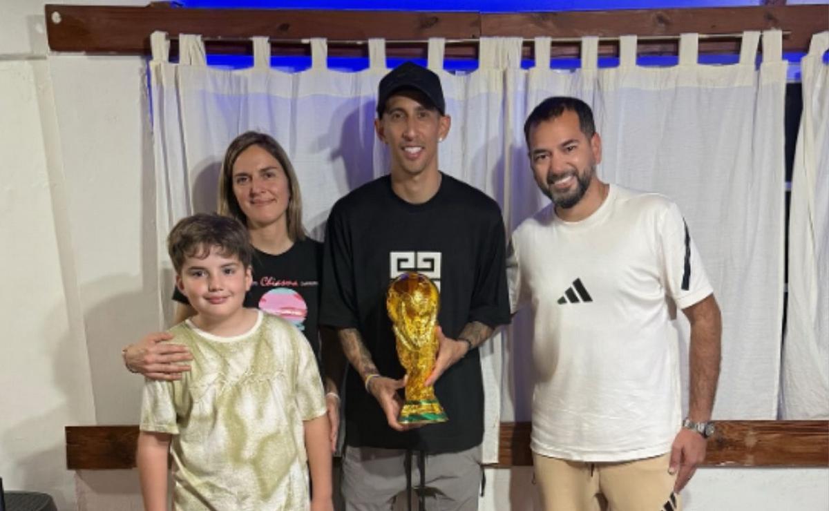 El encuentro con Ángel di María.