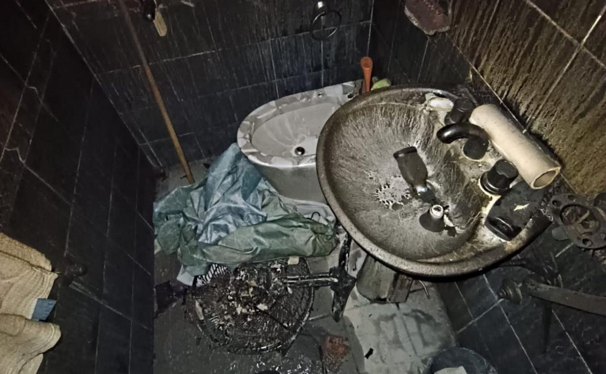 Impactantes imágenes tras el incendio.