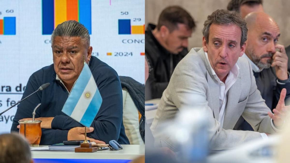 Claudio Tapia e Ignacio Villarroel, vicepresidente de River.
