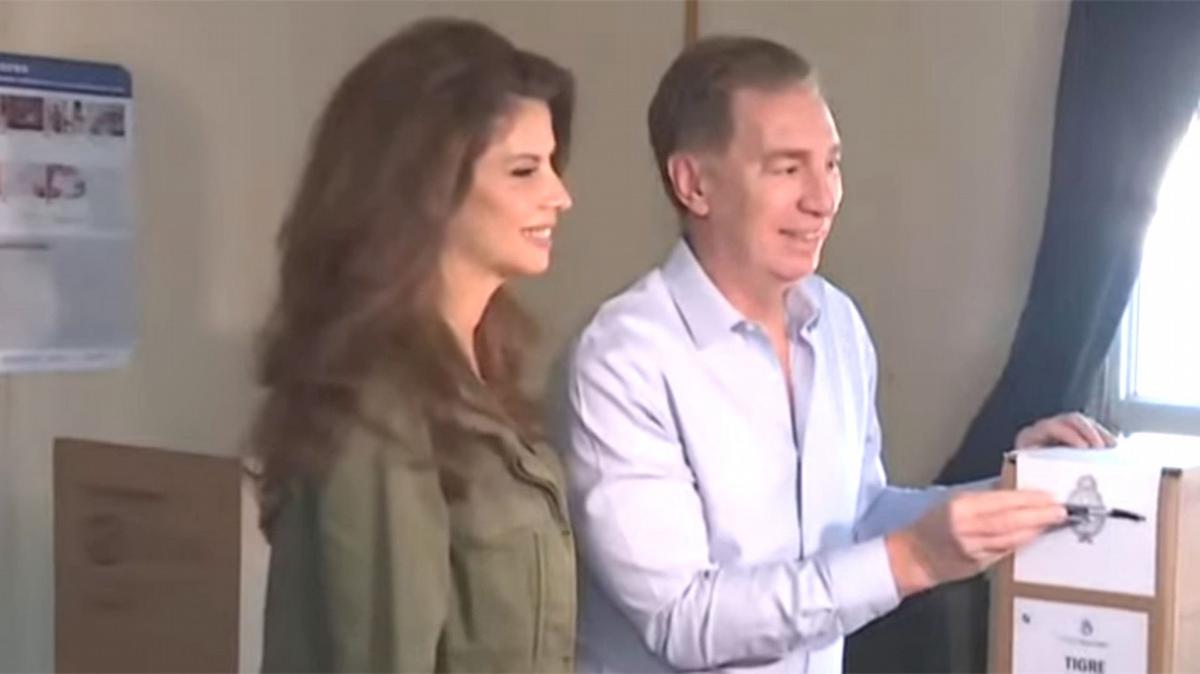 Santilli, al emitir su sufragio (Foto: captura de video)