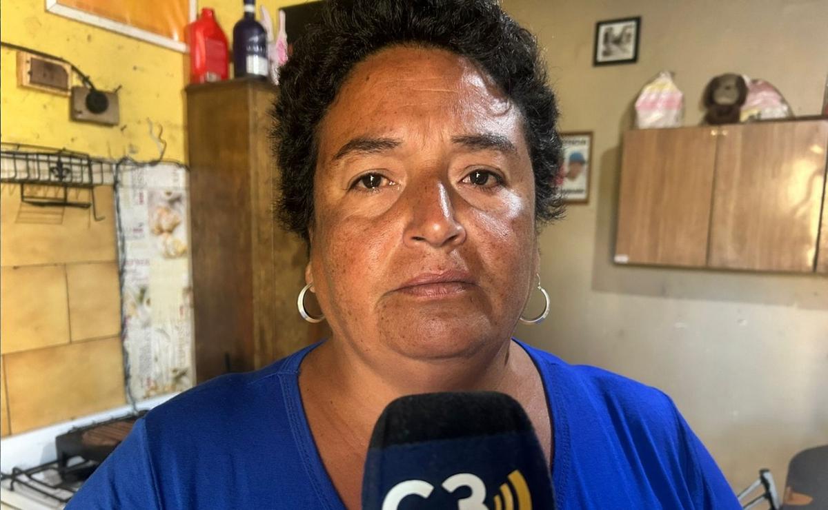 Concepción, esposa de Sergio Muñoz, el hombre baleado en la cabeza. 