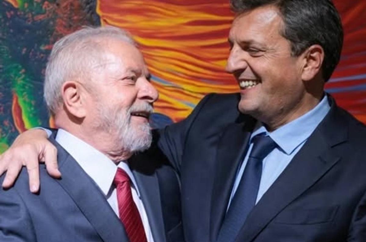 Sergio Massa, junto al presidente Lula da Silva.