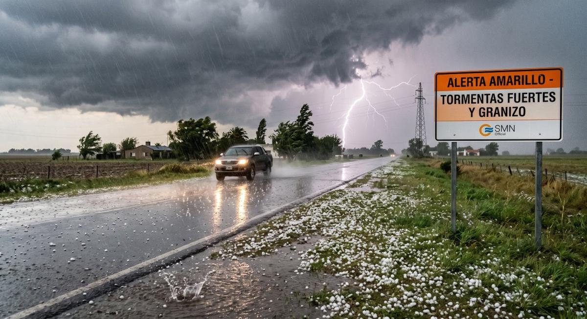 Alerta meteorológica: tormentas intensas y granizo en Santa Fe, Entre Ríos y Corrientes
