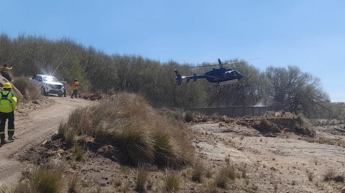 Incendio en la Quebrada del Condorito.