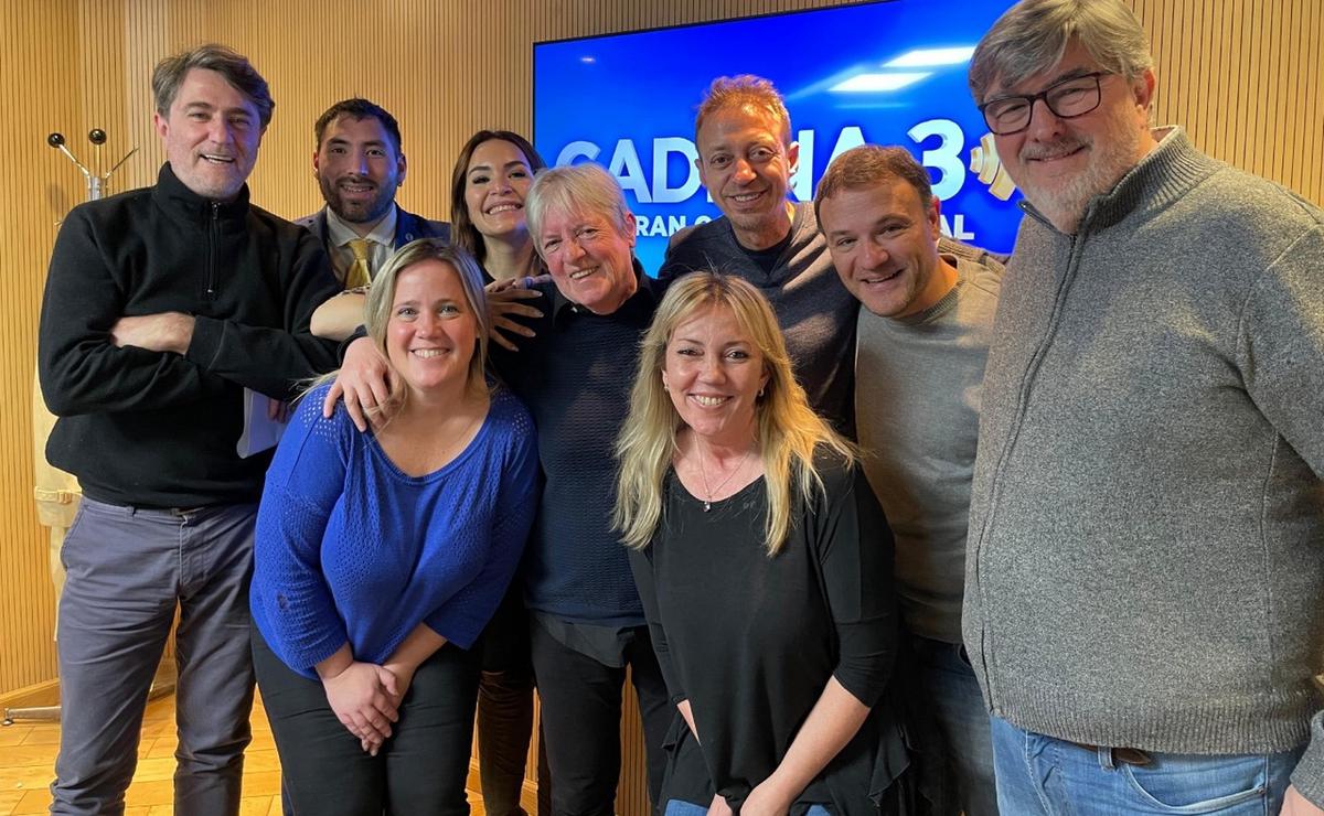 María Rosa con el equipo de "Siempre Juntos".