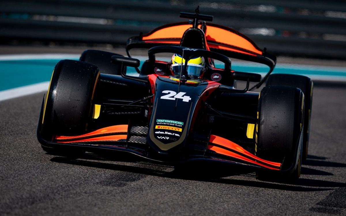 Con el Dallara #24 del VAR, 'Nico' completó tres días de pruebas en Abu Dabi