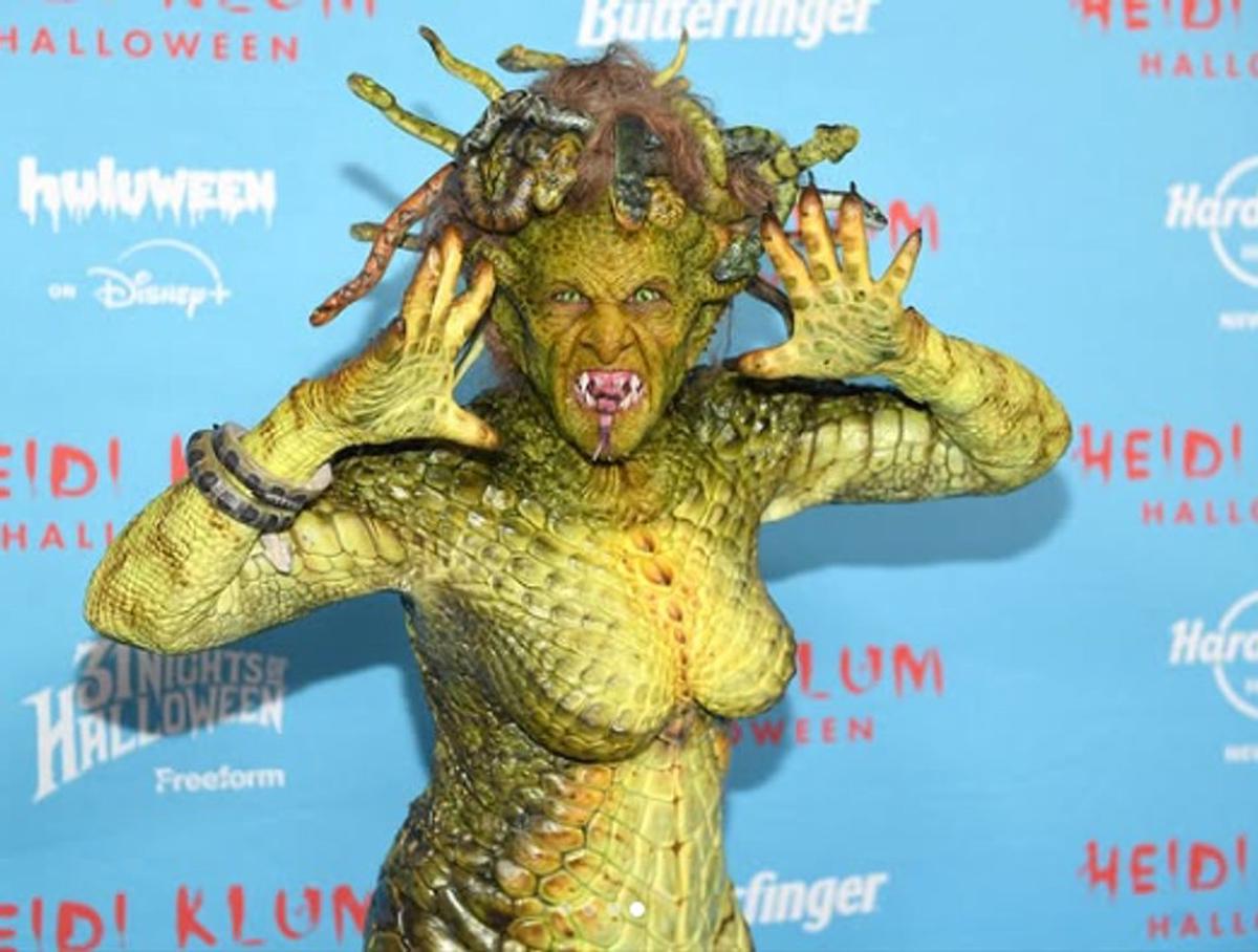 Heidi Klum volvió a sorprender en Halloween: deslumbró convertida en una impactante Medusa