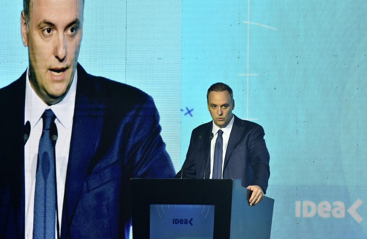 Manuel Adorni, en el evento empresarial que se desarrolla en Mar del Plata.