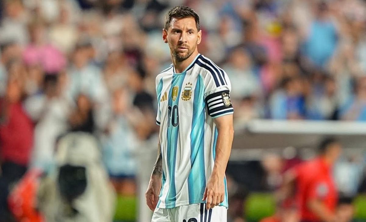 Lionel Messi, en el último amistoso.