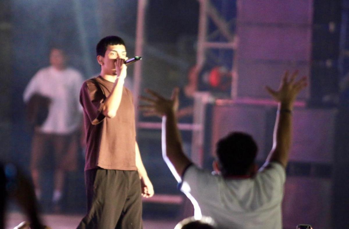 FOTO: Milo J brilló en la plaza Próspero Molina. (Foto: Daniel Cáceres)