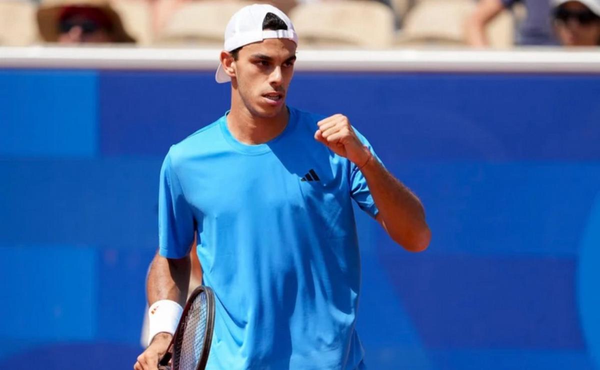 FOTO: Francisco Cerúndolo puso en ventaja a la Argentina. (Foto: NA)