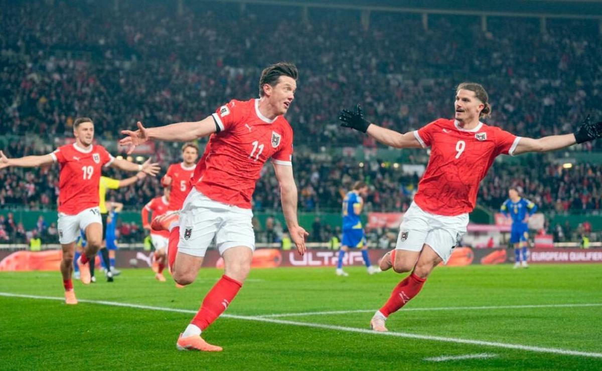 Austria terminó primera en su grupo de las Eliminatorias.