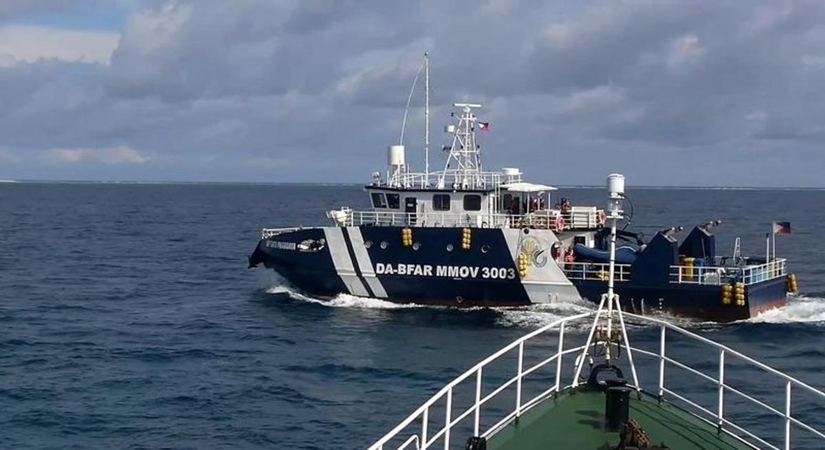 Uno de los frecuentes incidentes marítimos entre China y Filipinas.
