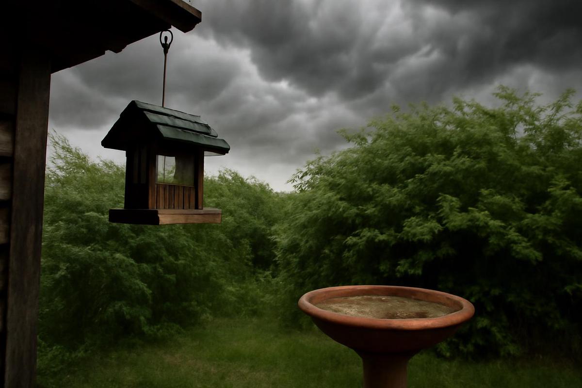 Consejos para cuidar los comederos de aves durante tormentas