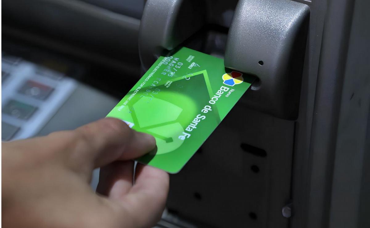 Tarjeta Banco de Santa Fe.