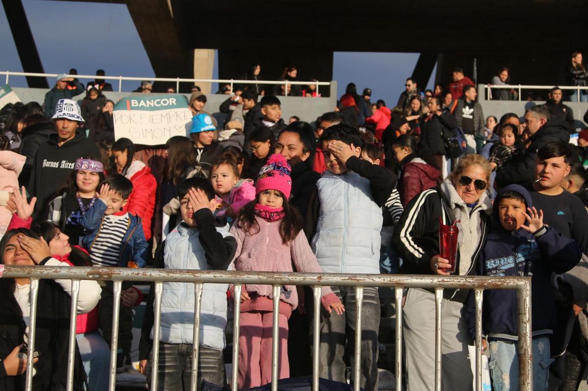 El estadio cordobés, de fiesta para los niños.