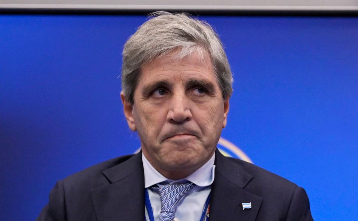 El ministro de Economía, Luis Caputo.