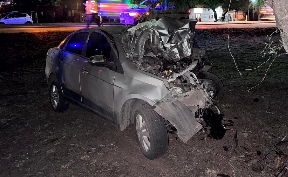 FOTO: Murió un policía tras chocar contra un árbol en Santa Elena. (Foto: Policía)