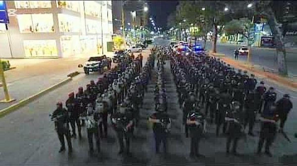 FOTO: Maduro militariza Caracas (Foto de Eduardo Menoni en X)