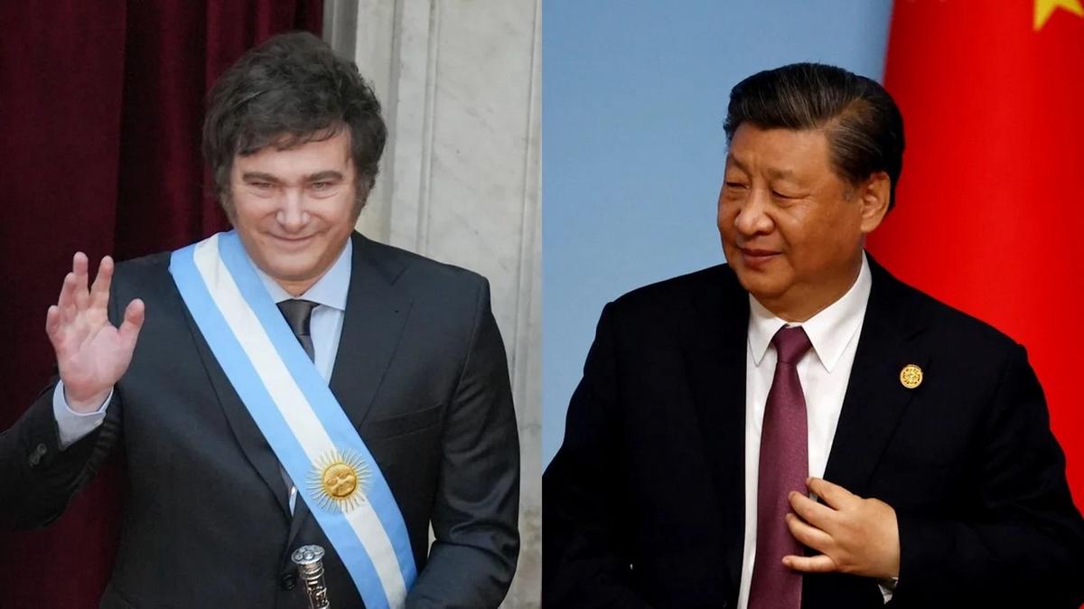 Javier Milei y Xi Jinping.