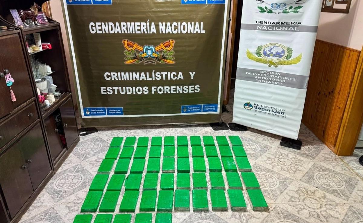 Secuestro de 55 kilos de cocaína.