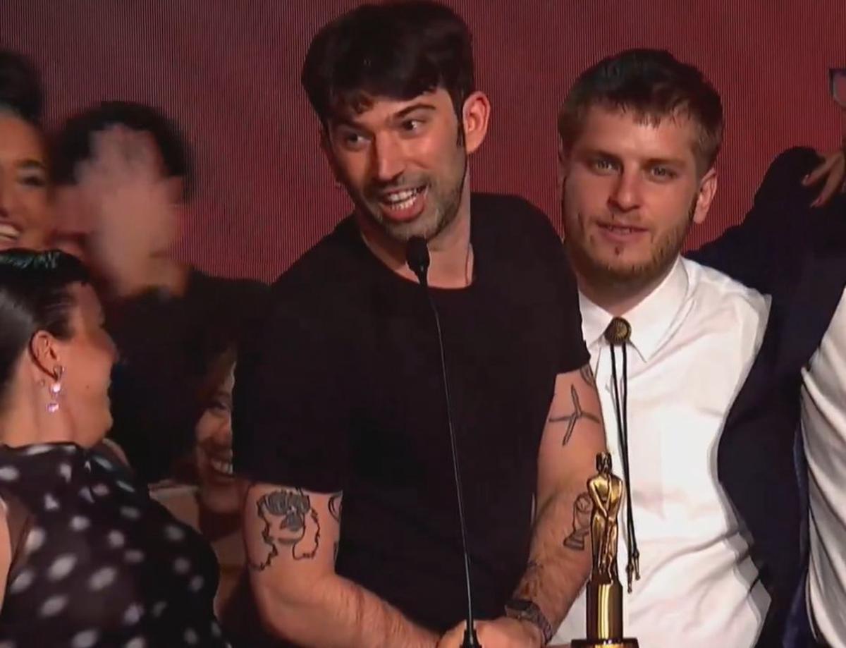 Pedro Rosemblat dio su discurso. Foto: Agencia NA (Captura)