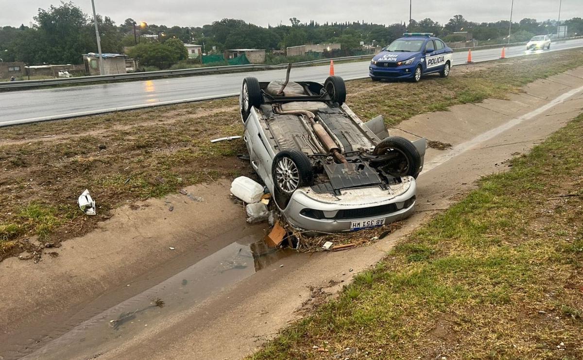 Así quedó el auto.