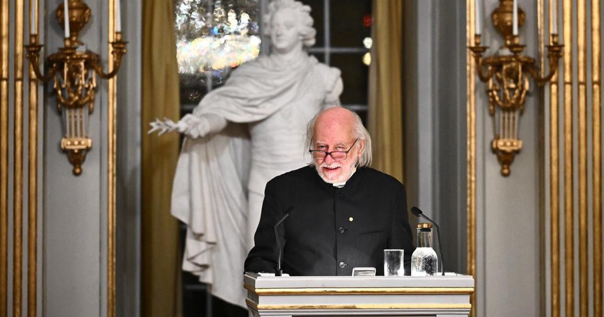 László Krasznahorkai brindó su discurso de aceptación del premio Nobel de Literatura.