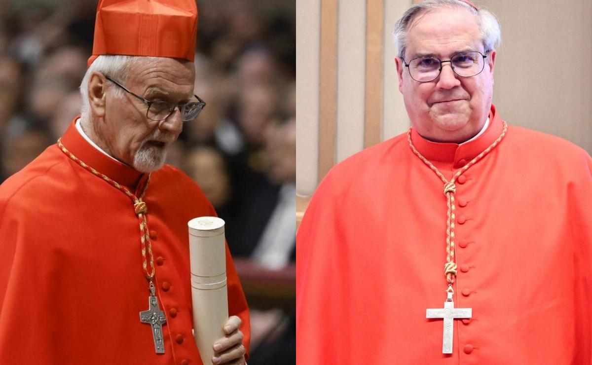 Los cardenales Vicente Bokalic Iglic y Ángel Rossi.