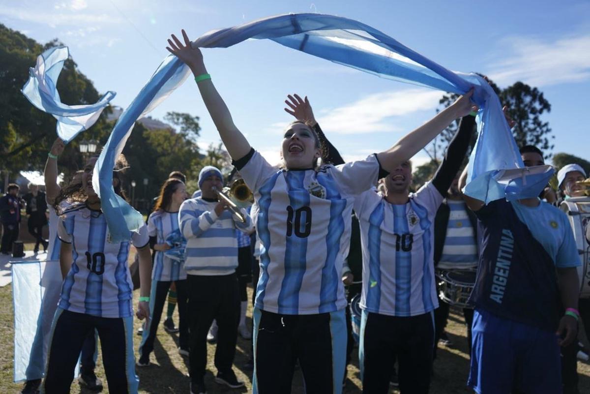 La euforia desbordó los Fan Fest tras la victoria de la Selección Argentina