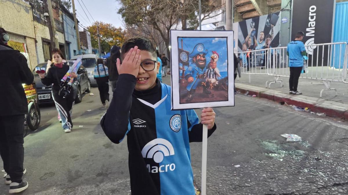 Alberdi se viste de celeste: Belgrano prepara un multitudinario banderazo.