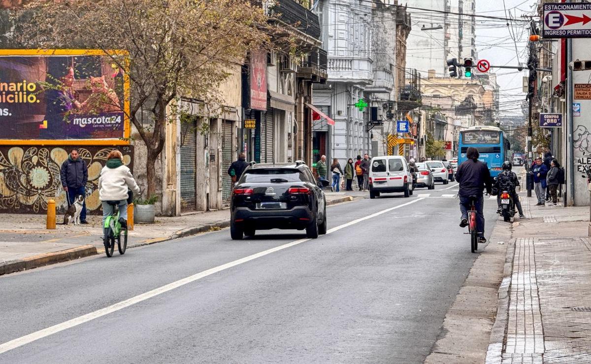 Bicicletas y monopatines en calles con carriles exclusivos.