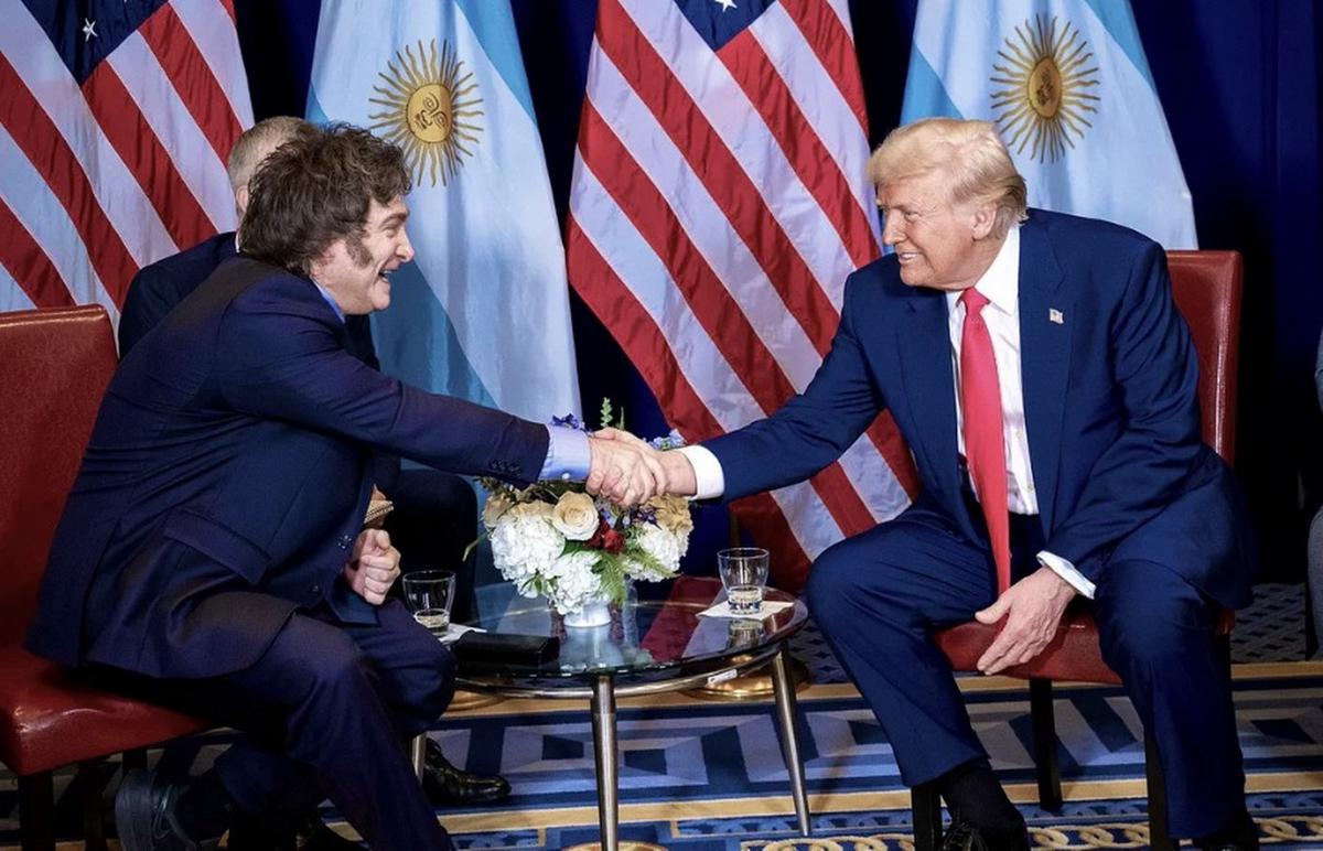 Los presidentes de Argentina, Javier Milei, y de Estados Unidos, Donald Trump.