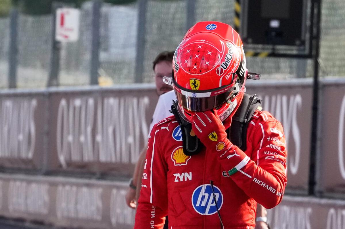 Desgracia en Monza para Ferrari: Leclerc choca y Hamilton llega 6º