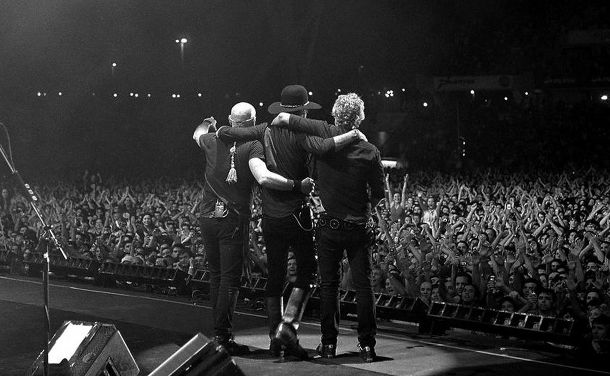 FOTO: Soda Stereo en el último recital que dieron en Córdoba (Gentileza de Nora Lezano).