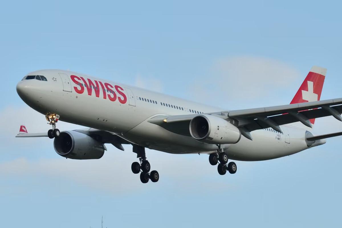 Avión de Swiss.