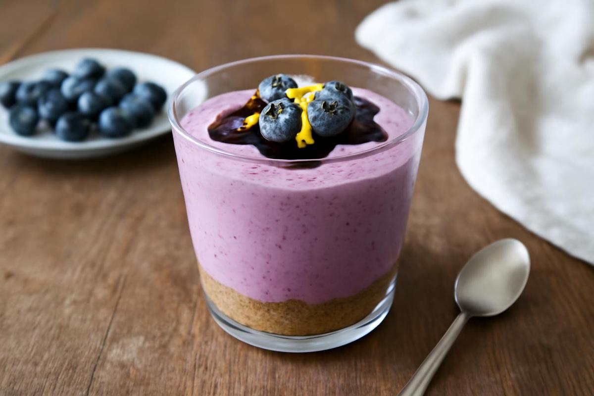 Mousse de arándanos: un postre ligero y delicioso